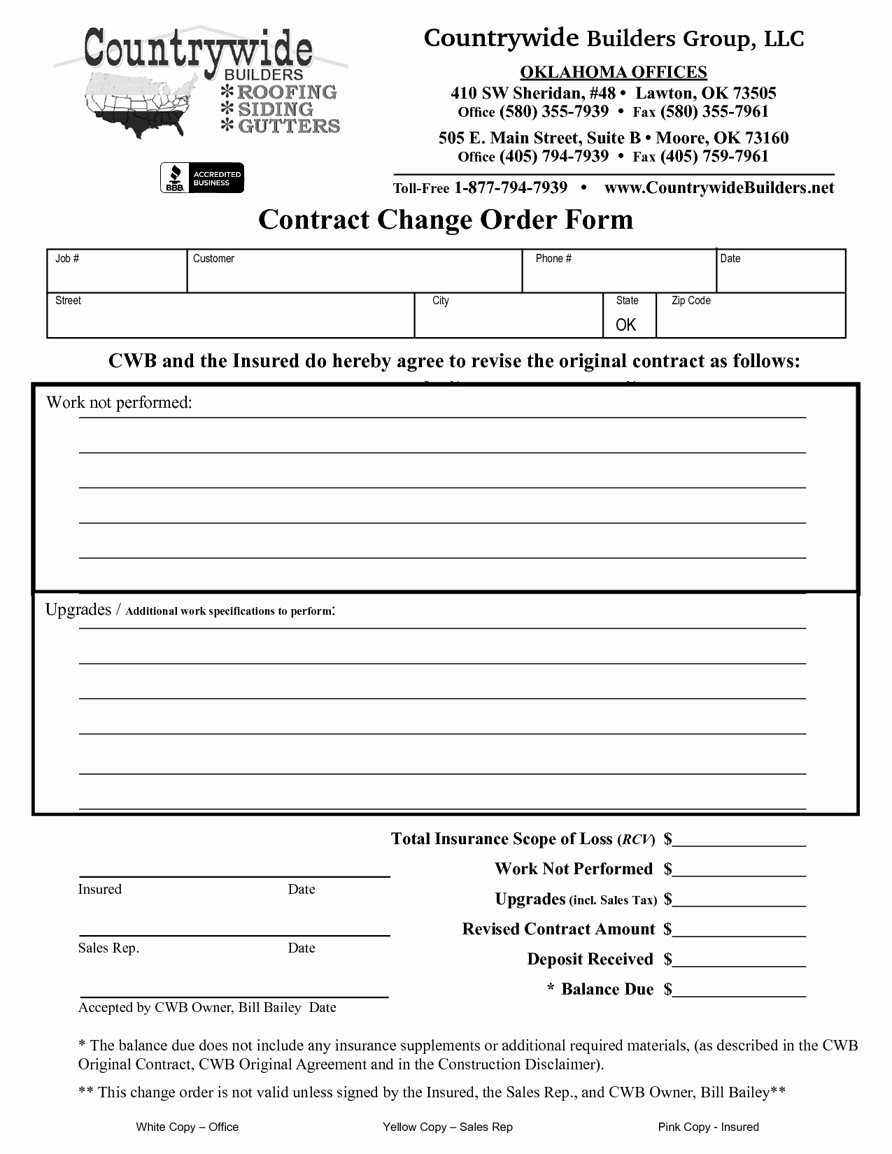 Free Printable Construction Contracts