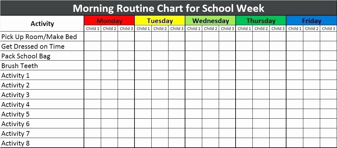 Free Printable Daily Routine Charts for Kids Latitudes