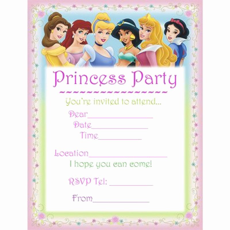 free printable disney party invitation