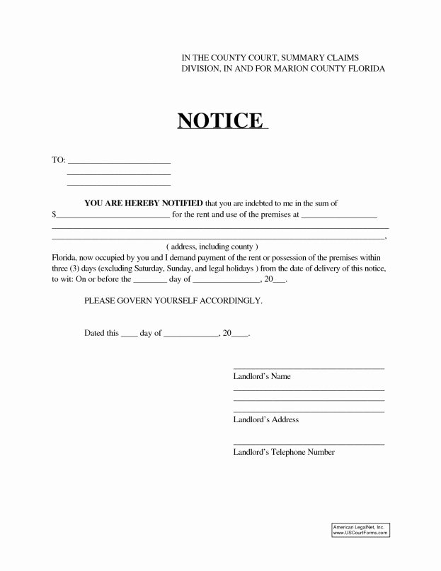 Free Printable Eviction Notice forms Process Flow In Word