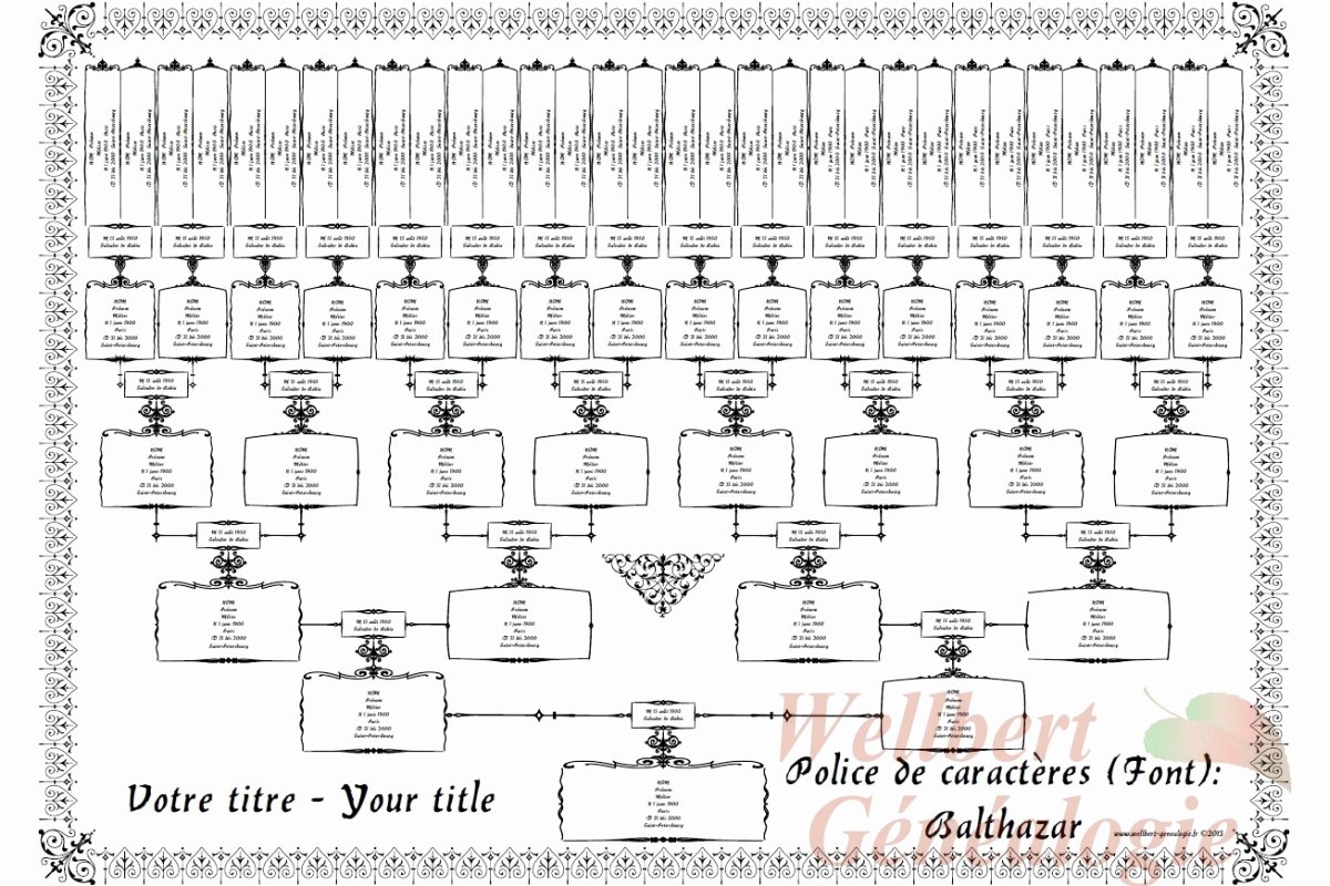 Free Printable Family Tree Template 6 Generations
