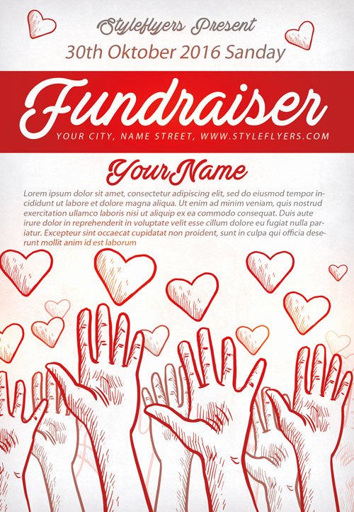 free printable fundraiser flyer templates 2078