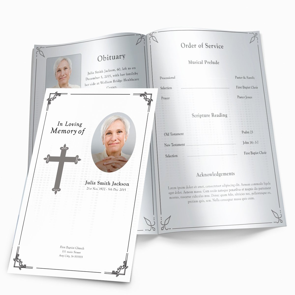 Free Printable Funeral Programs
