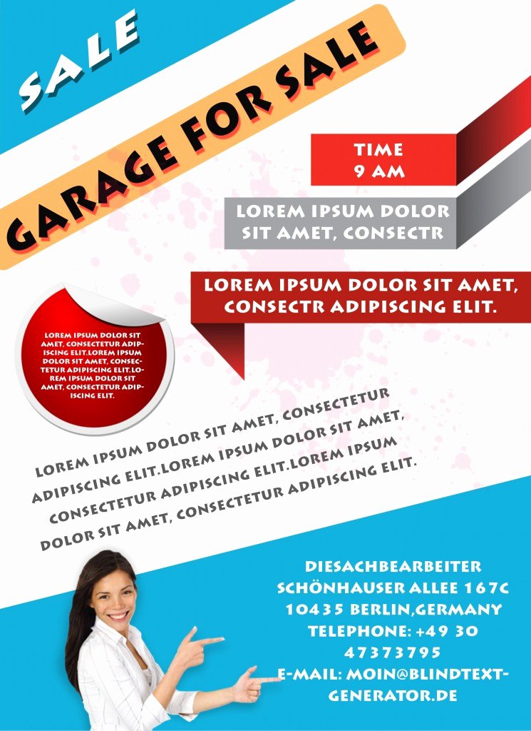 Free Printable Garage Sale Flyers Templates attract More