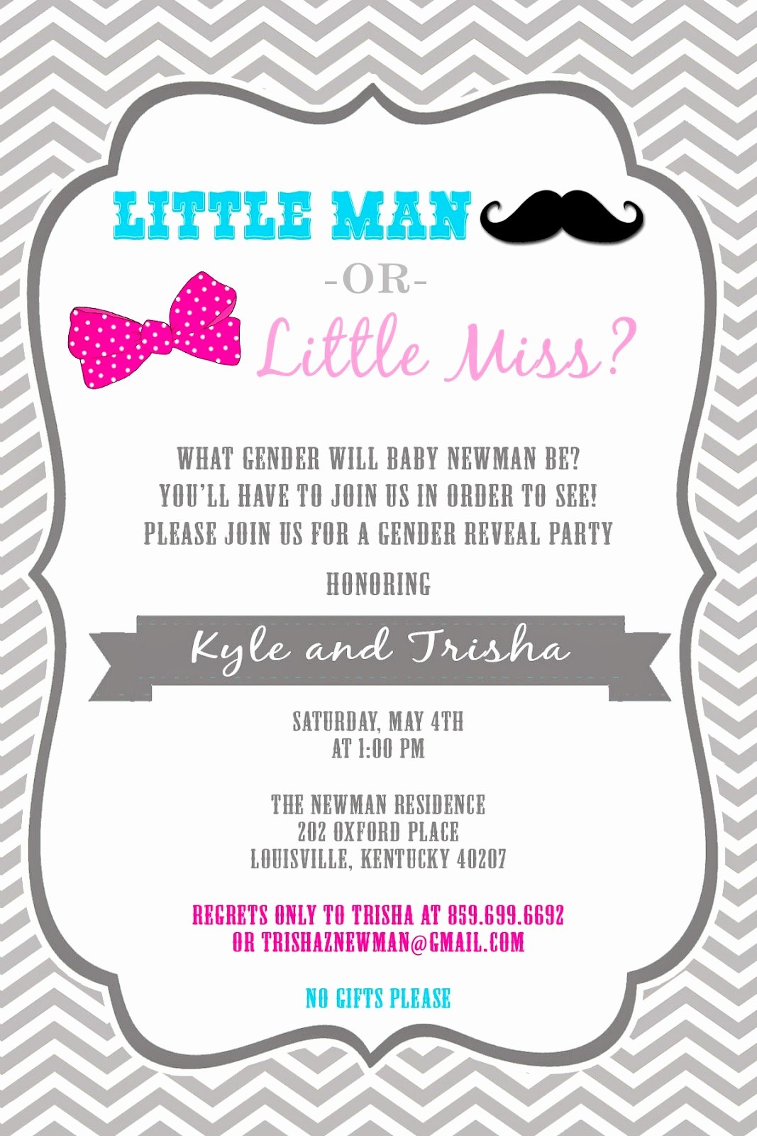 free printable gender reveal party invitations