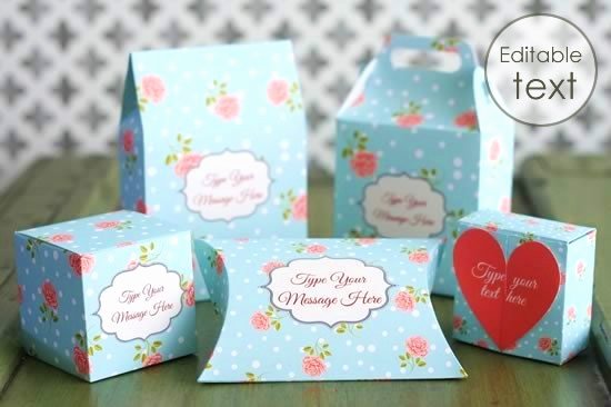 Free Printable Gift Box Templates Pillow Box and Others