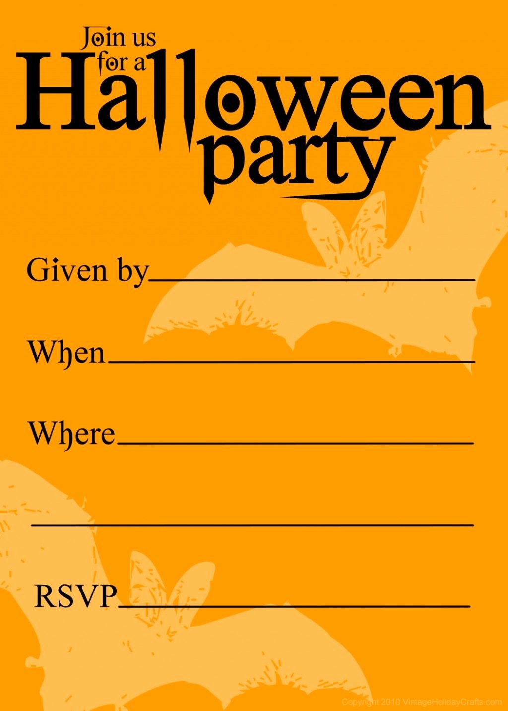 Free Printable Halloween Birthday Invitations Templates
