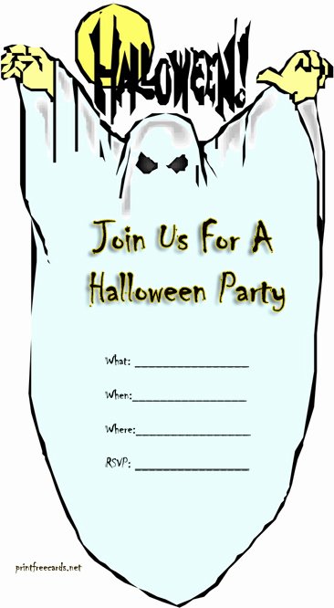 free printable halloween party invitations