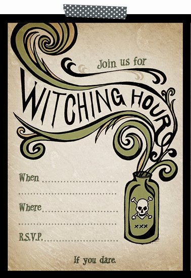 Free Printable Halloween Party Invitations Templates