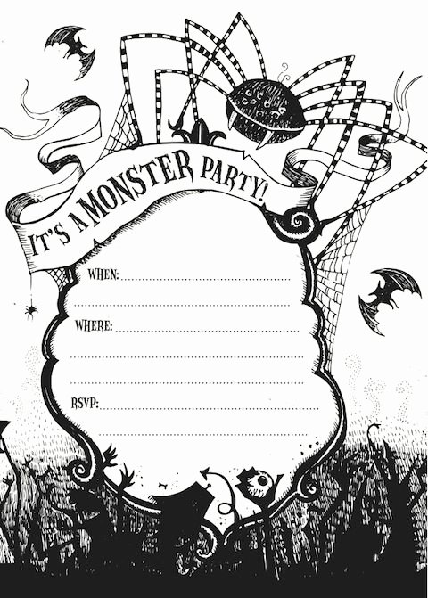 Free Printable Halloween Party Invite Giveaway