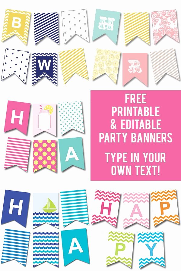 Free Printable Happy Birthday Banner Templates