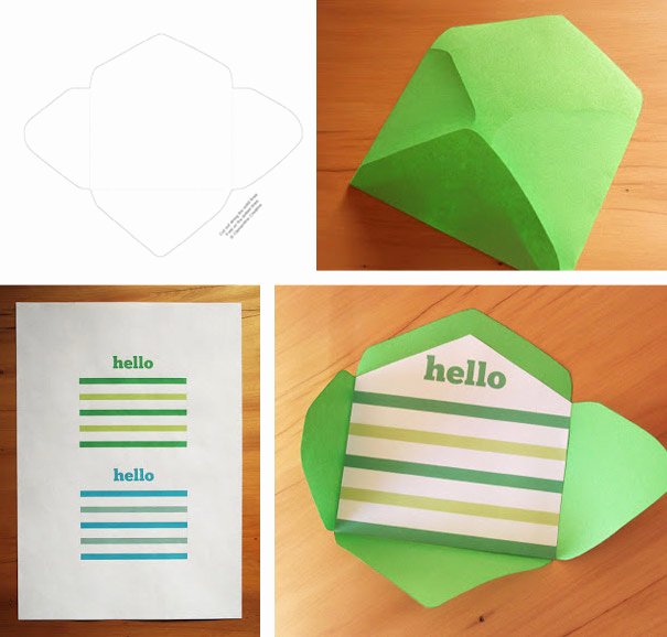 Free Printable Mini Envelope Templates and Liners