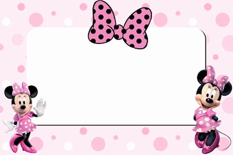 free printable minnie mouse 1st birthday invitation