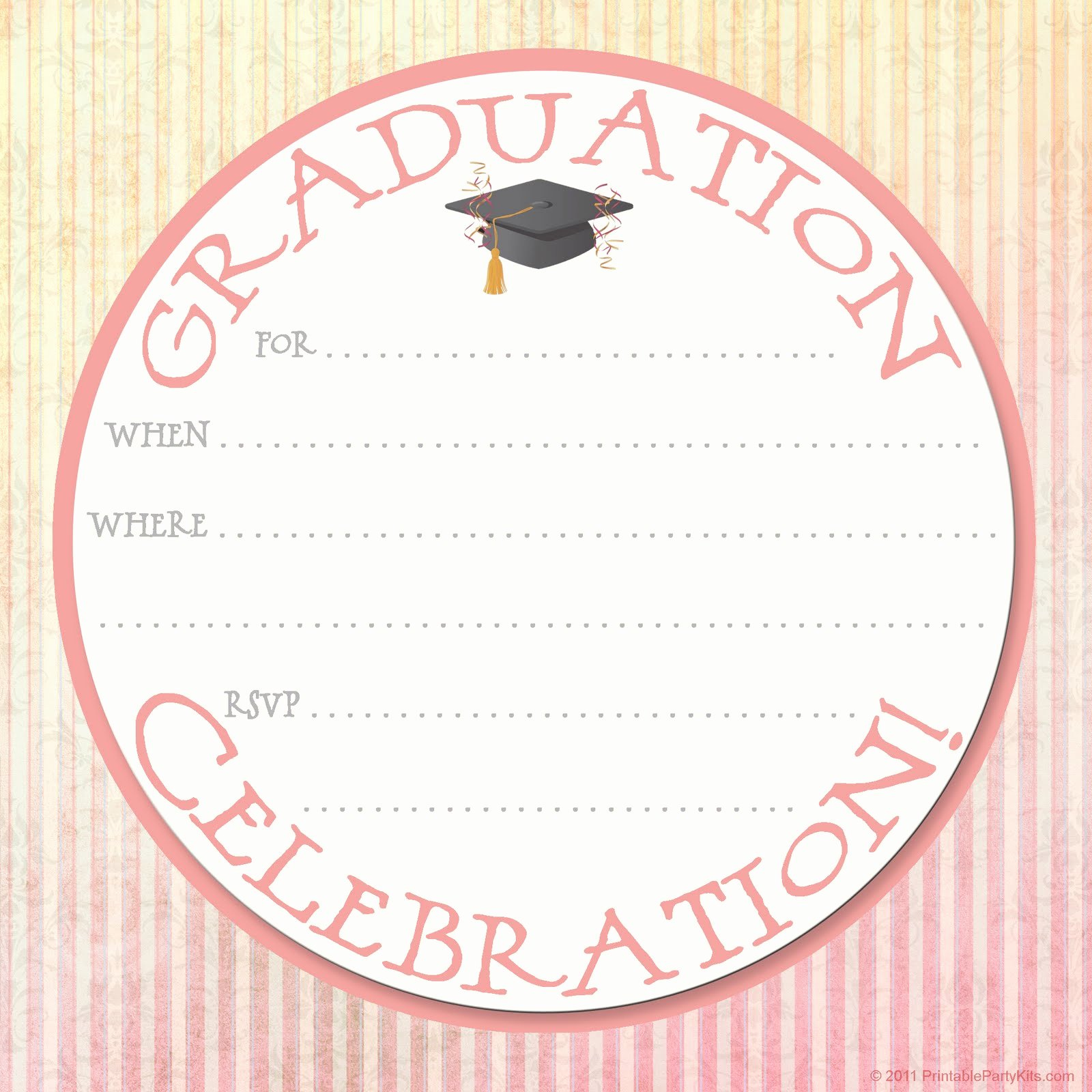 Free Printable Party Invitations Graduation Party