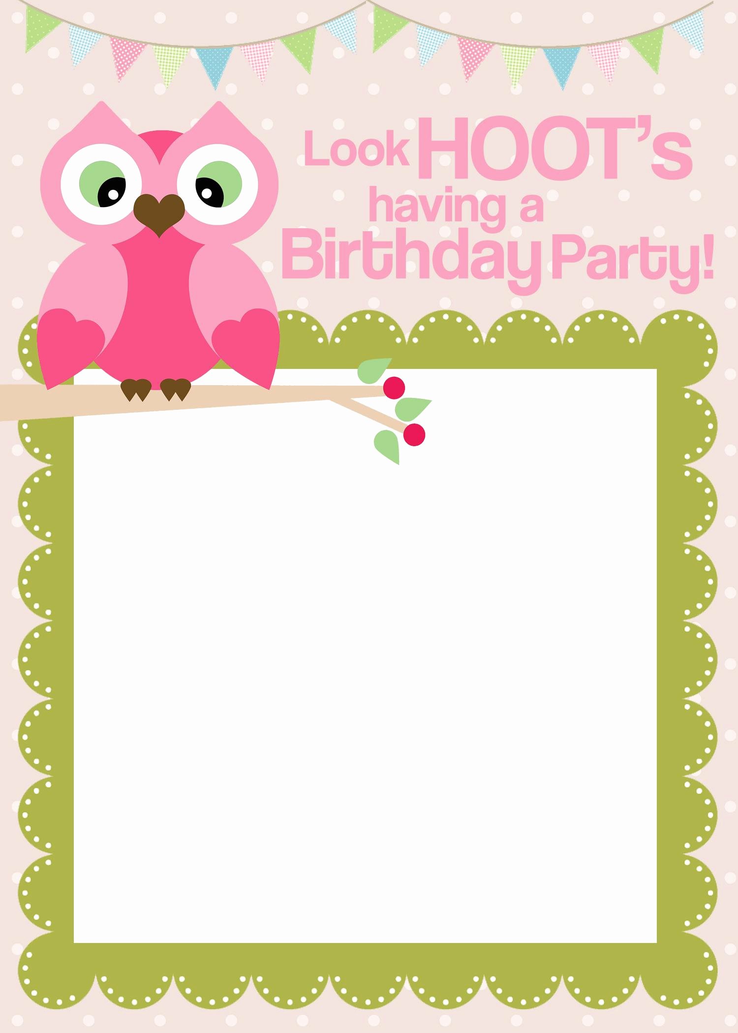 Birthday Invitation Templates Free Letter Example Template