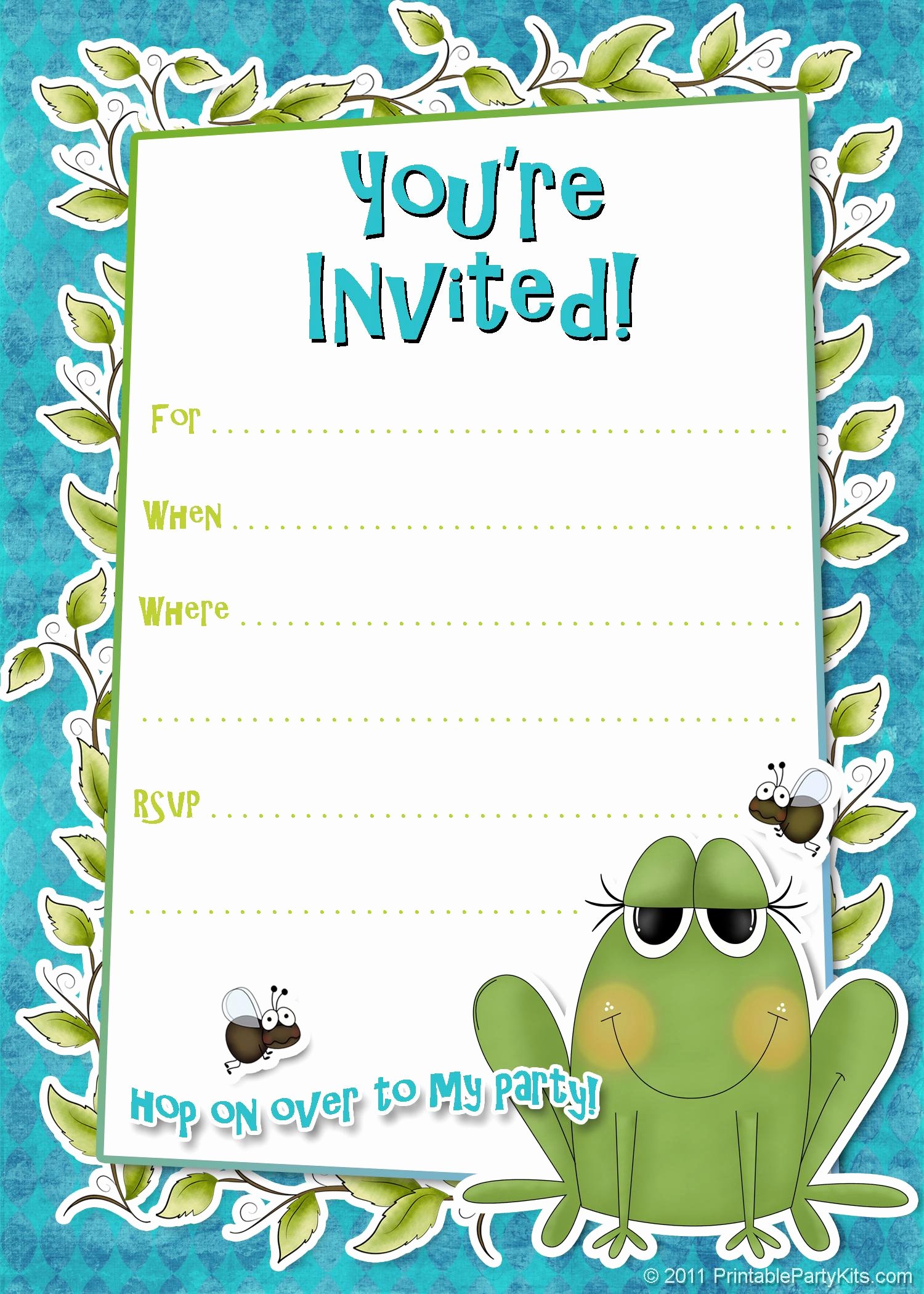 Free Printable Party Invitations Templates