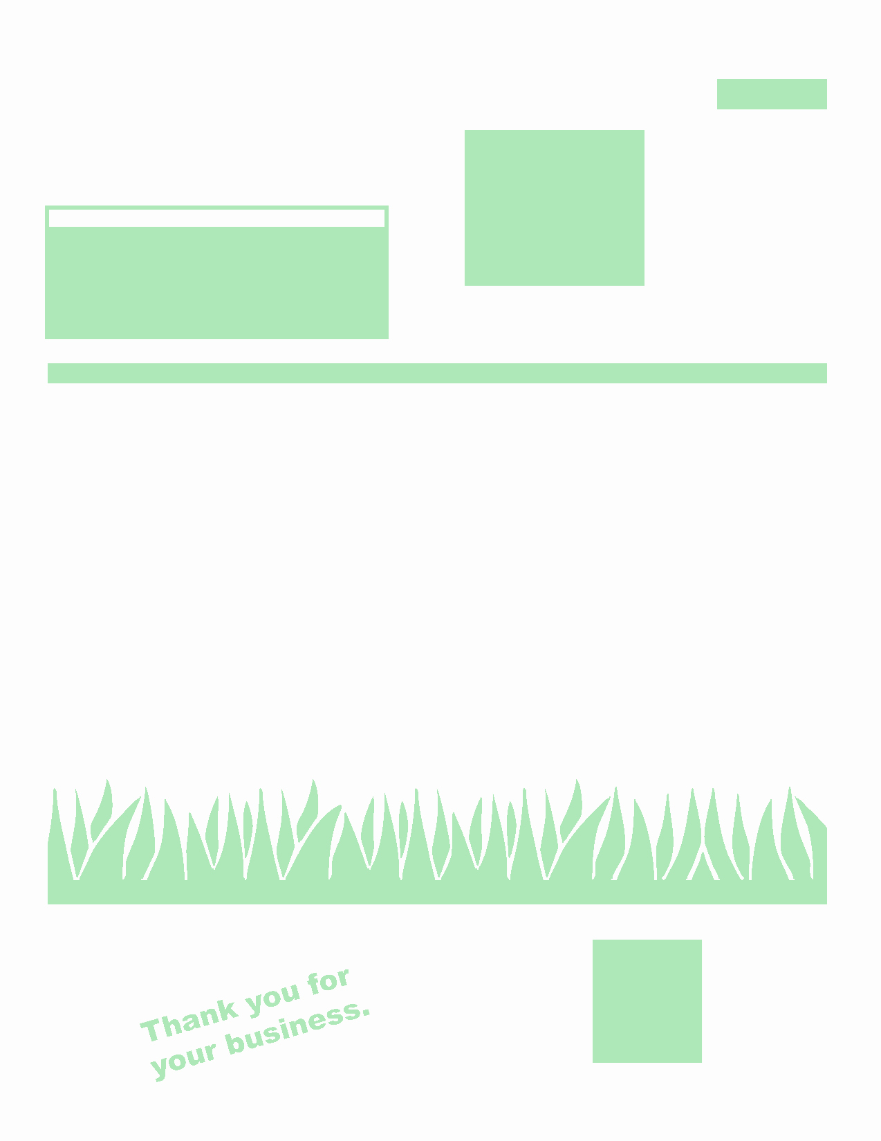 Free Printable Receipt for Landscaping