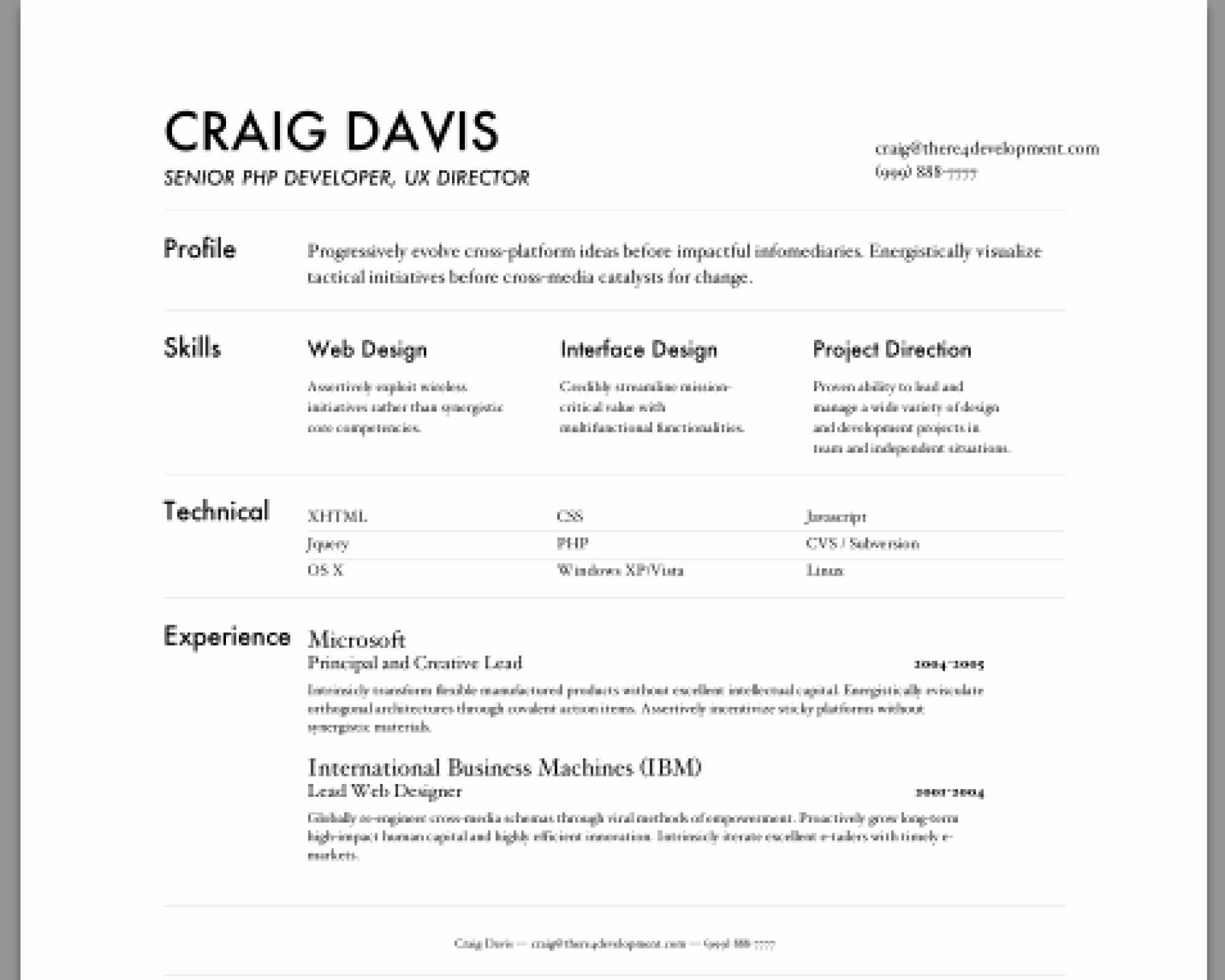 Free Printable Resume Builder