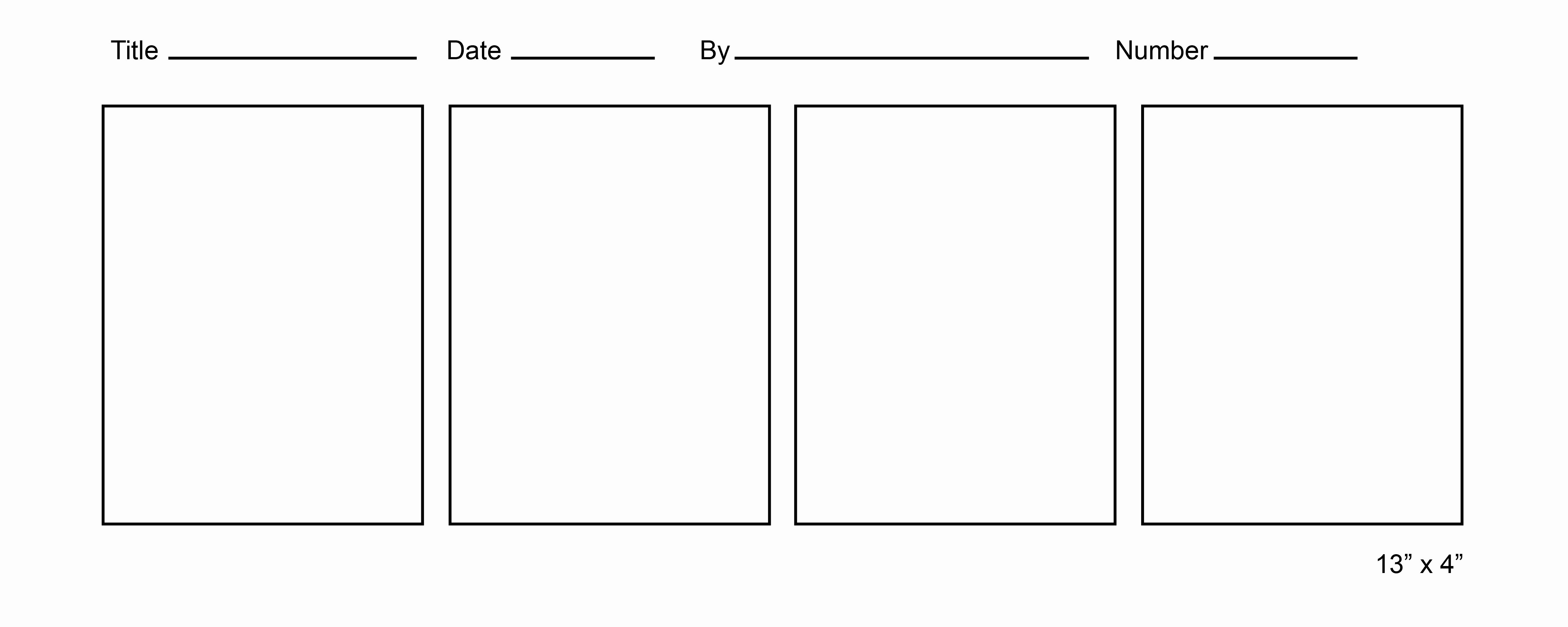 printable storyboard template