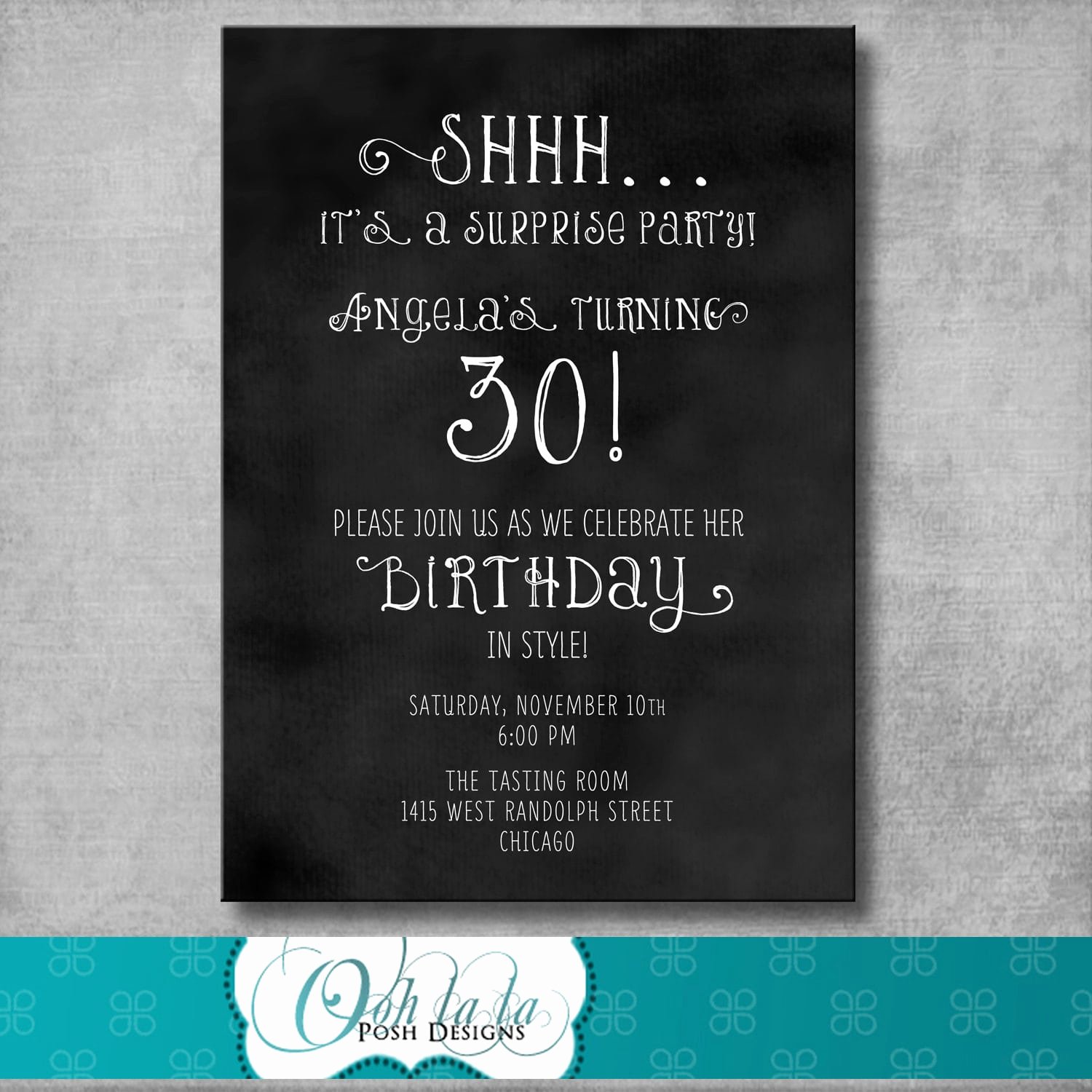 Free Printable Surprise Party Invitation Template