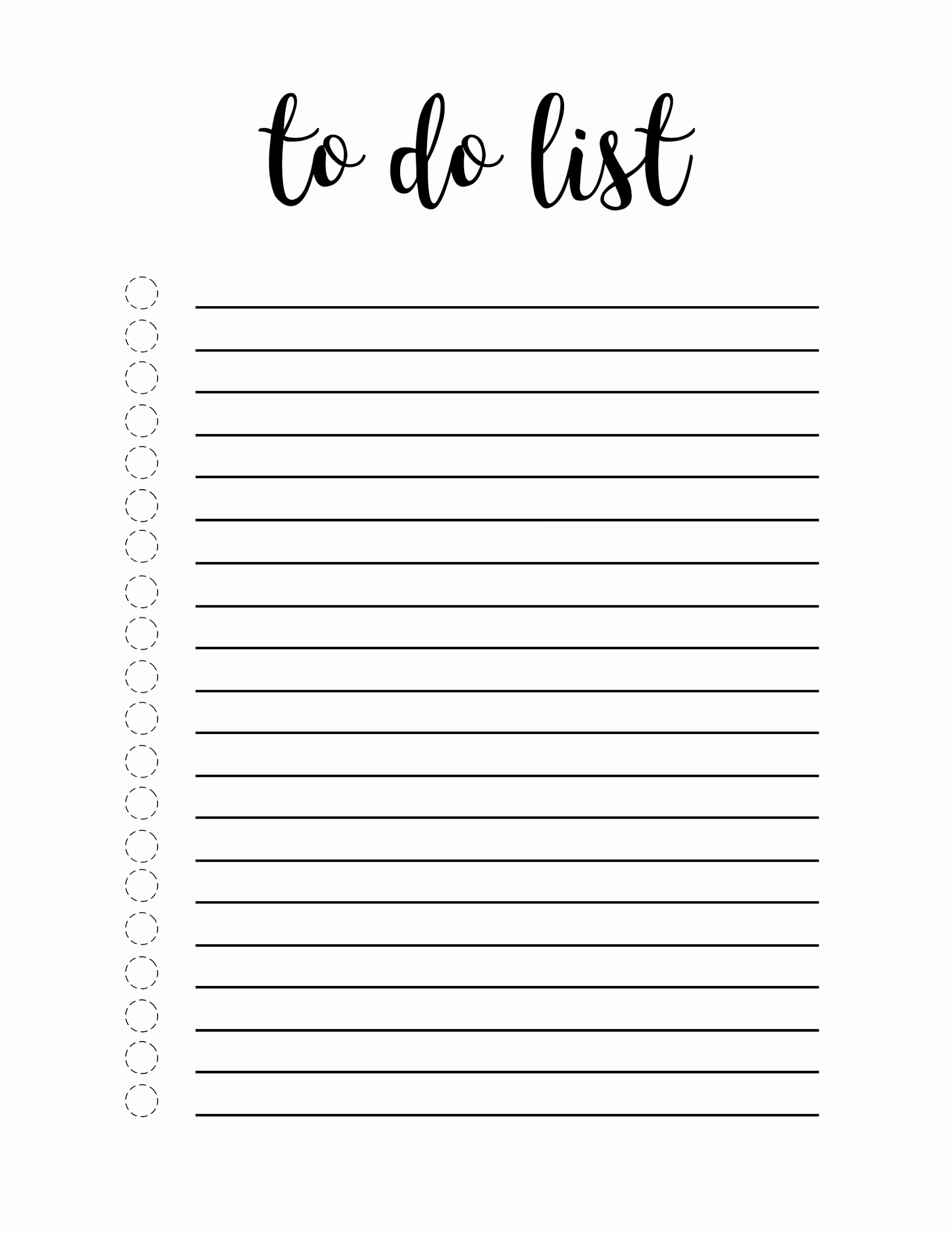 Free Printable to Do List Template Paper Trail Design