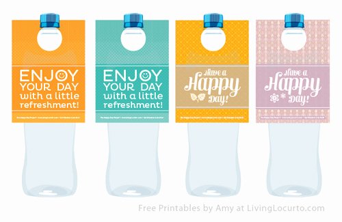 Free Printable Water Bottle Labels