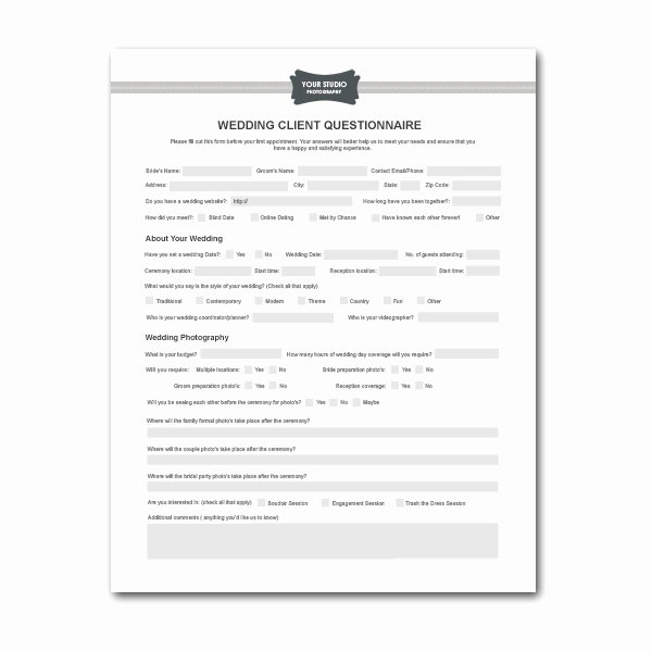Free Printable Wedding Graphy Contract Template form
