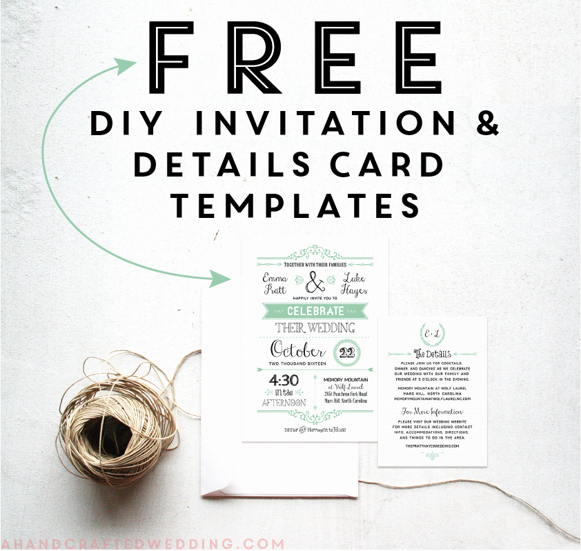 Free Printable Wedding Invitations Templates