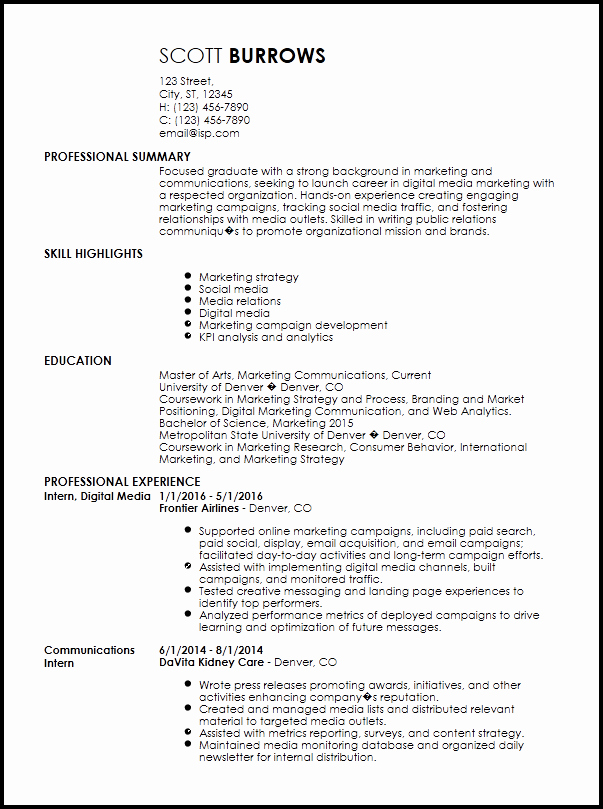 professional internship