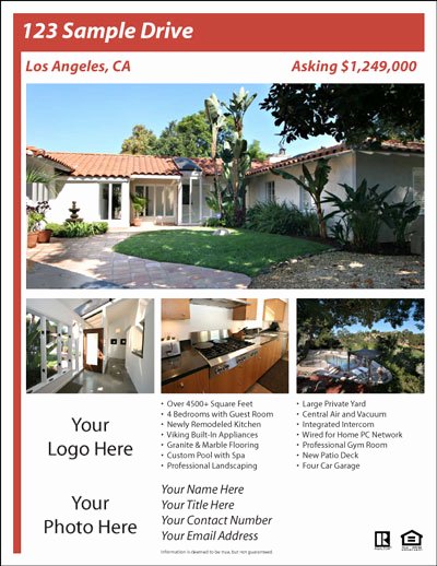 Free Real Estate Flyer and Postcard Templates Real Estate