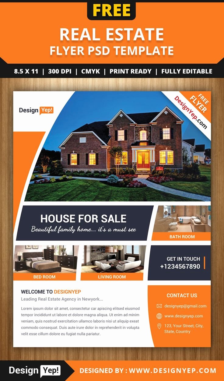 Free Real Estate Flyer Psd Template 7861 Designyep