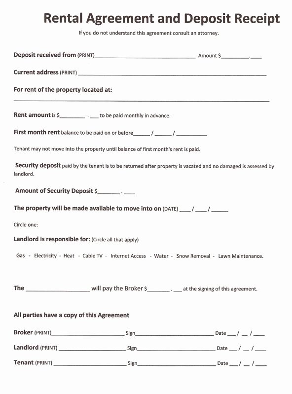 Free Rental forms to Print