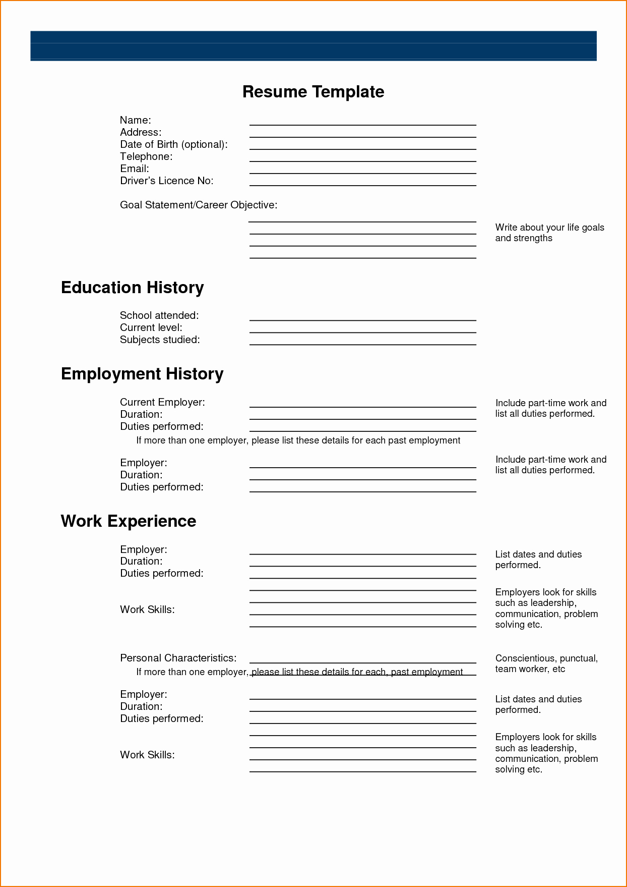 Free Resume Builder and Download