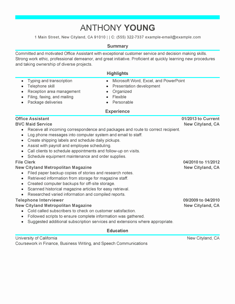 Free Resume Examples by Industry &amp; Job Title