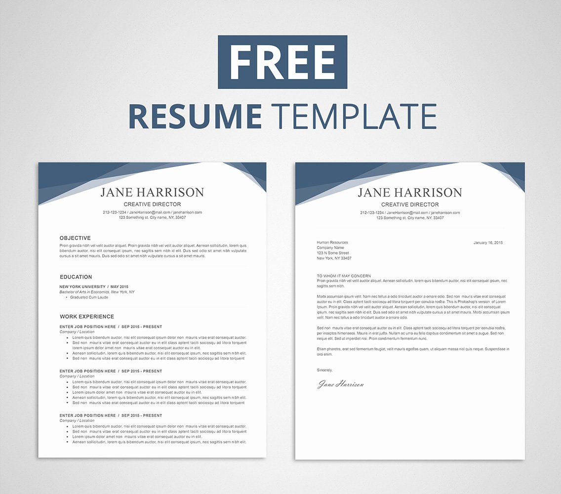 Free Resume Template for Word &amp; Shop Graphicadi
