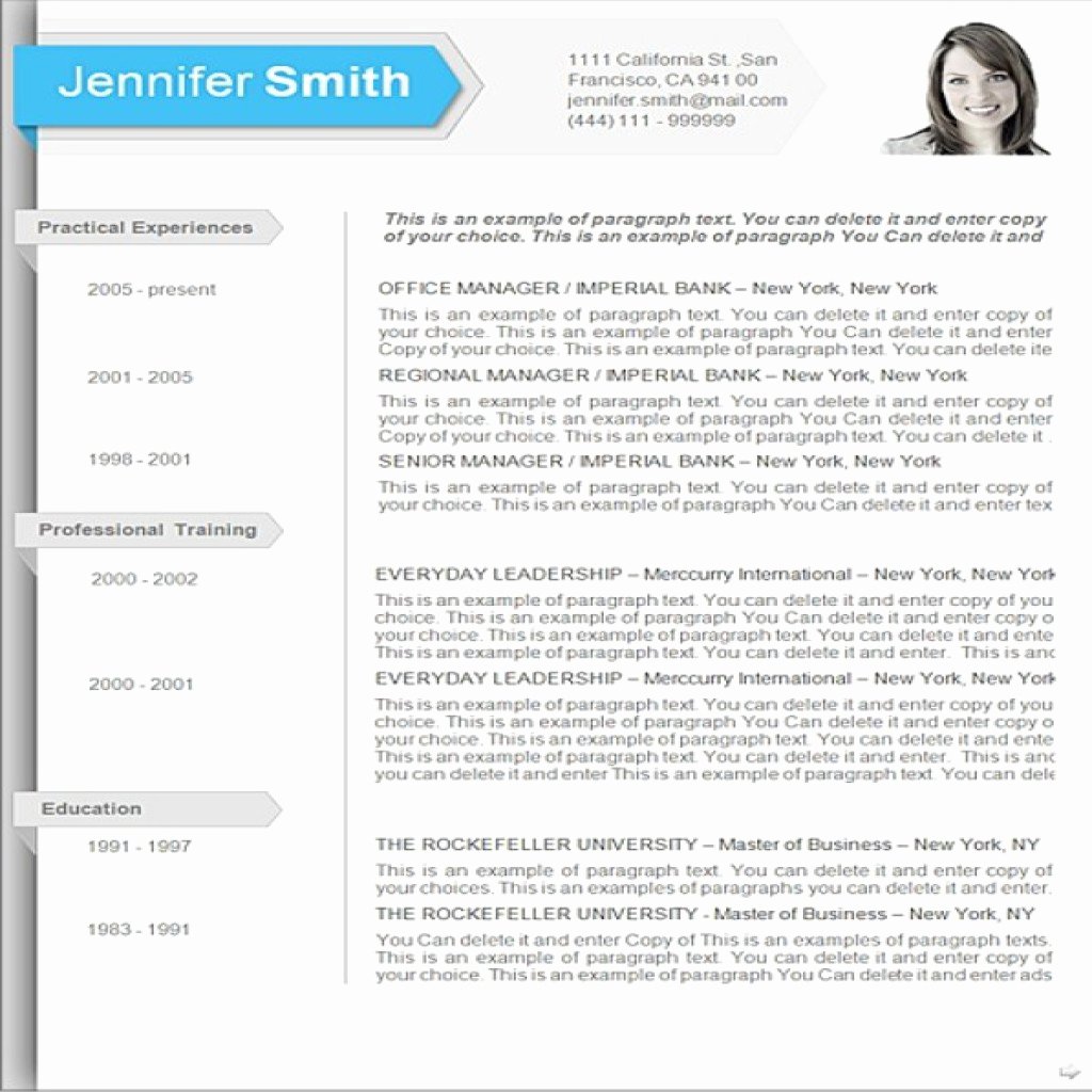 Free Resume Templates for Word Starter 2010