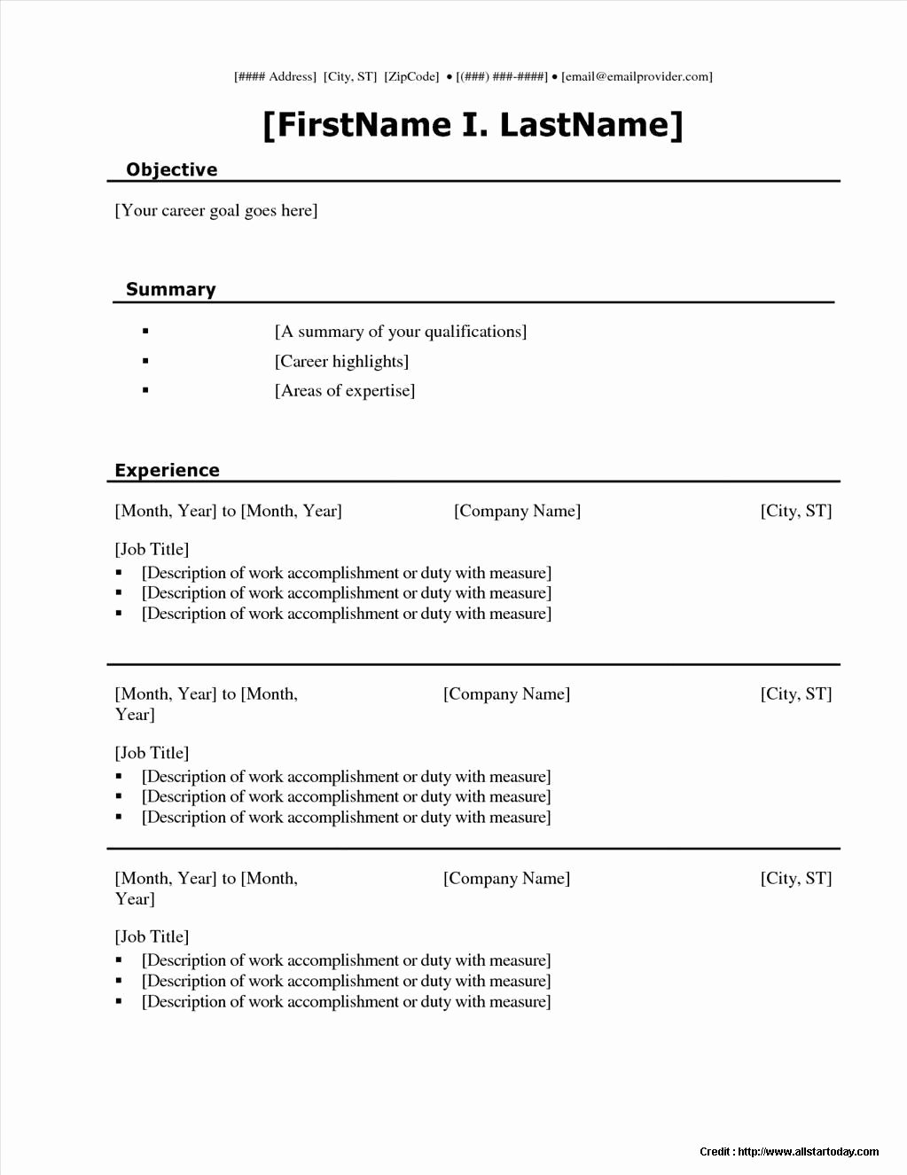 Free Resume Templates Microsoft Wordpad Resume Resume