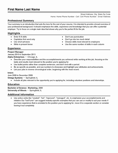 Free Resume Templates Professional Cv format