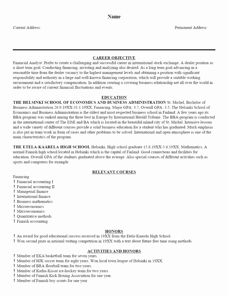 Free Resume Writing