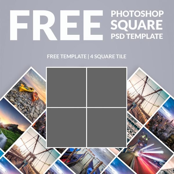 Free Shop Template Collage Square Download now