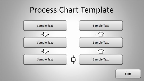 Free Simple Process Chart Template for Powerpoint
