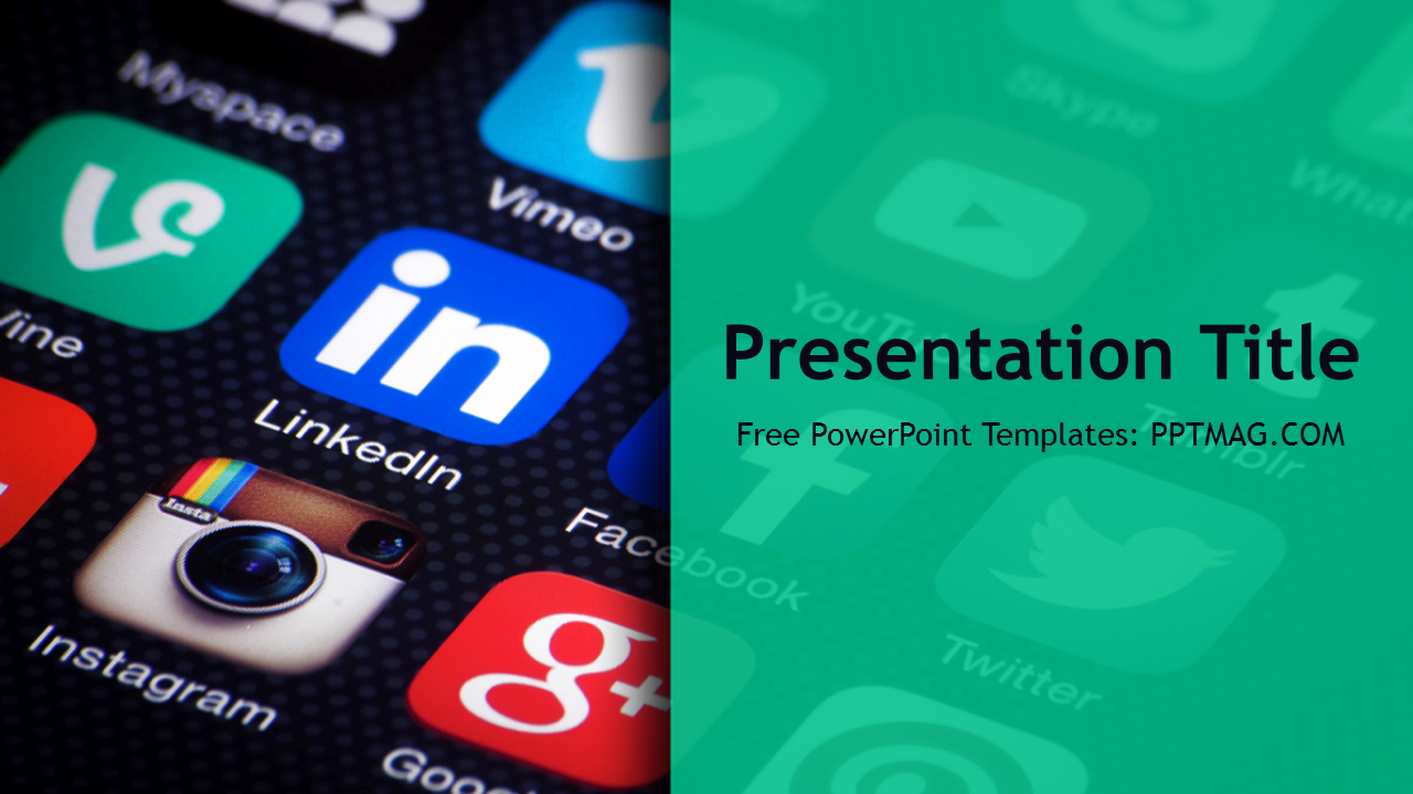 Free social Media Powerpoint Template Pptmag