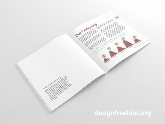 Free soft and Clean Square Indesign Brochure Template