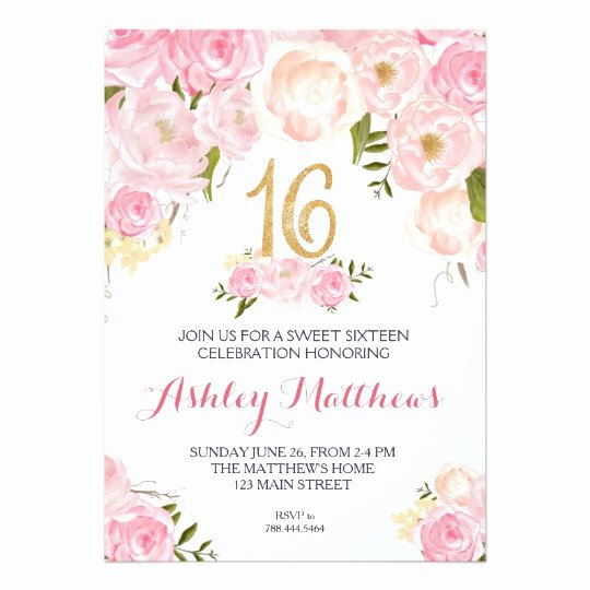 Free Sweet 16 Birthday Invitations – Free Printable