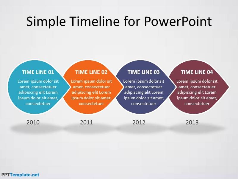 free timeline ppt template