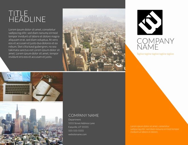 Free Tri Fold Brochure Templates &amp; Examples [15 Free