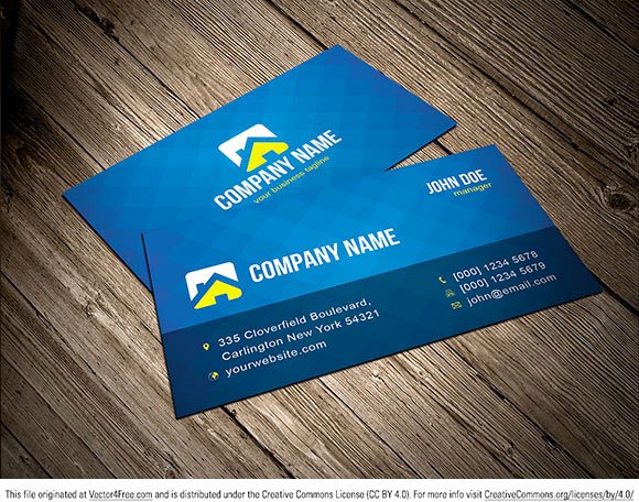 Free Vector Business Card Template Free Vector In Adobe