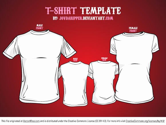 Free Vector T Shirt Template