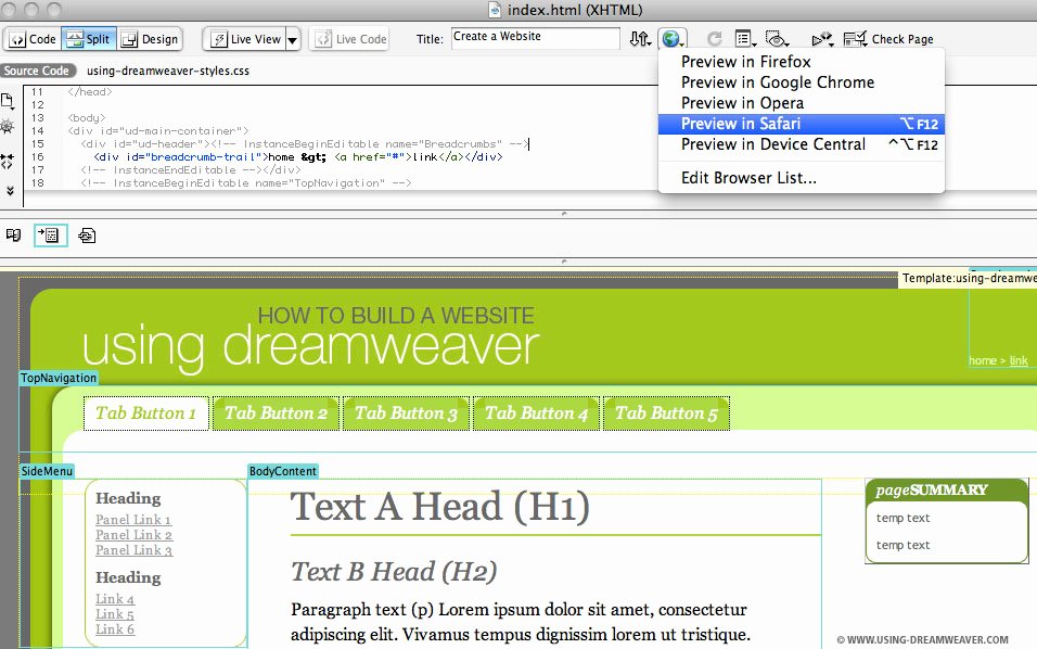 Free Web Templates Dreamweaver Cs4 Hopeprogs