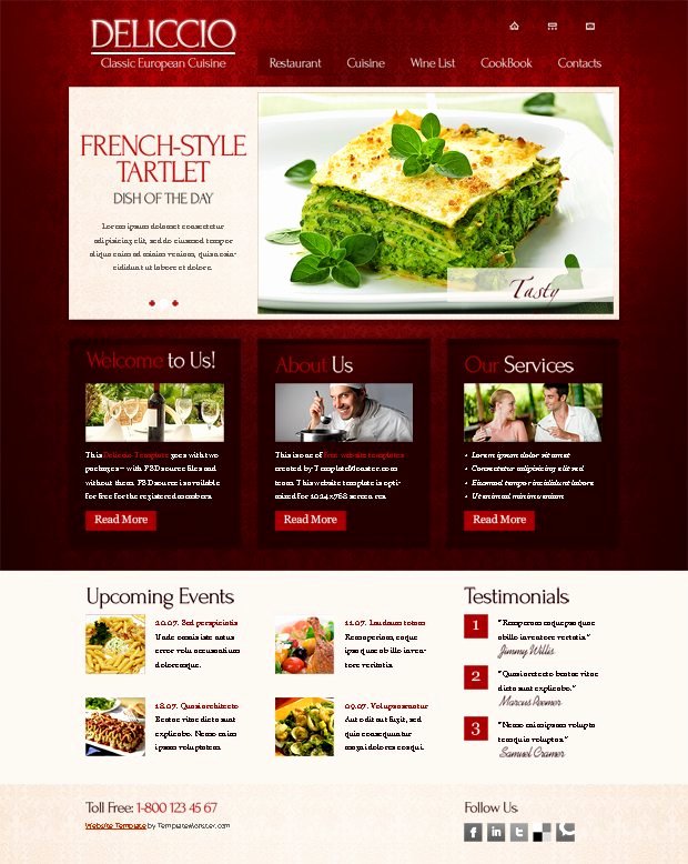 Free Website Template with Jquery Slider and Typography